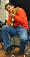 Zsolt playing guitar